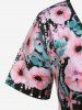 Plus Size Starlight Floral Print T-shirt -  