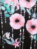 Plus Size Starlight Floral Print T-shirt -  