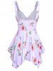Débardeur Mouchoir Floral - Violet clair XXL