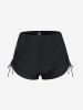Plus Size Halter Backless Empire Waist Modest Boyshorts Tankini Swimsuit -  