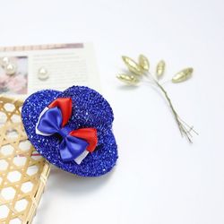 Chapeaux Orné de Nœud Papillon Pour Fête de l'Indépendance et Le Quatre Juillet - DEEP BLUE