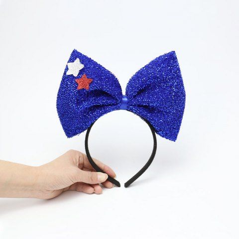 Glitter American Fourth of July Party Bowknot Hair Band