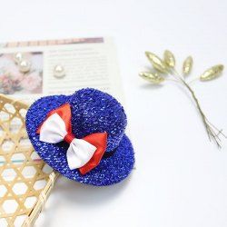 Chapeaux Orné de Nœud Papillon Pour Fête de l'Indépendance et Le Quatre Juillet - Bleu 