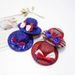 Patriotic Independence Day Adult Party Bowknot Sparkly Hats Fourth of July Hats Decoration -  