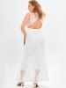 Plus Size Paisley Lace Cutout Wedding Guest Prom Maxi Dress -  