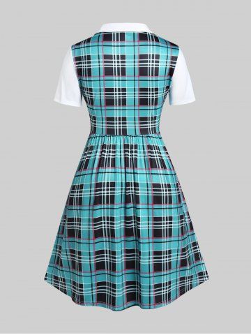 Rosegal shop plaid dress