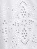 Plus Size Broderie Anglaise Trapeze Tank Top -  