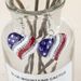 Patriotic USA Independence Day Heart Shape Rhinestone Drop Earrings -  