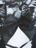 Plus Size 3D Lace Print Tank Top -  