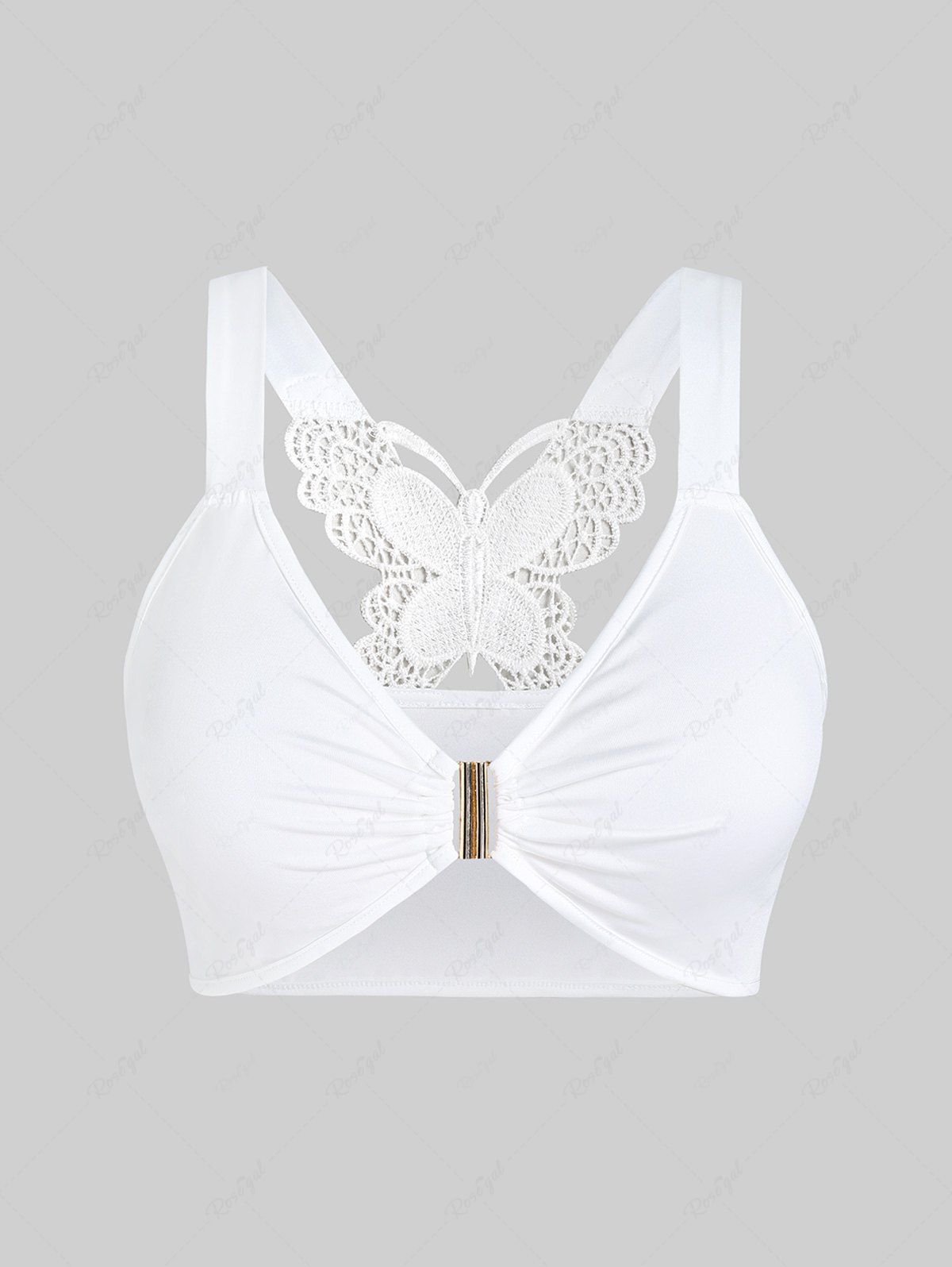 Outfit Plus Size & Curve Lace Butterfly Bra Top  