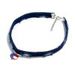 USA Independence Day Ripped Denim Heart Pendant Choker -  