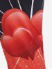 Legging Corsaire à Imprimé Cœur en Blocs de Couleurs à Taille Haute de Grande Taille - Noir L | US 12