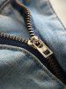 Faded Ripped Casual Pockets Jeans -  