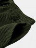 Corduroy Casual Shirt and Shorts Set -  
