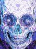 Skull Printed Gothic Tee and Skull Printed Skinny Leggings Plus Size Summer Outfit -  