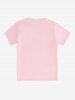 Basic Rose Print Unisex Tee -  