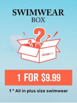 ROSEGAL Lucky Swimwear Box - Plus Size 1*Random Swimsuit - MULTI - 5X
