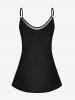 Plus Size American Flag Sunflower Print Patriotic Tank Top -  