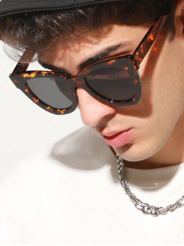Large Frame Fashion Sunglasses - LEOPARD