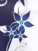 Plus Size Two Tone Short Sleeves Tee -  
