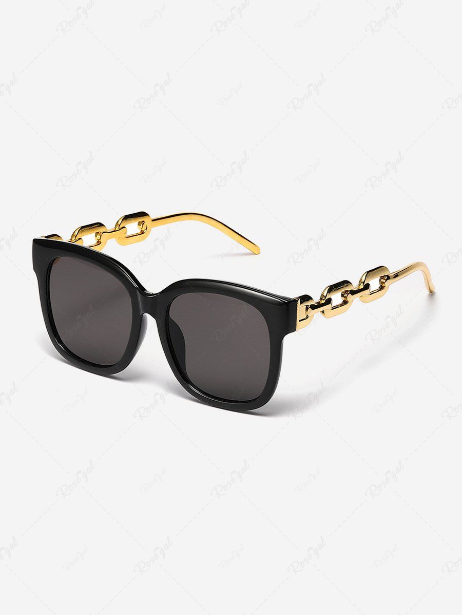 New Hollow Out Metal Leg Square Sunglasses  
