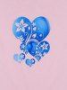 Unisex Heart Flower Print Tee -  