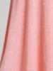 Ensemble de Body Lingerie Panneau en Dentelle Plongeant de Grande Taille - Rose clair M | US 10