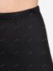 Plus Size High Waist Rainbow Rose Print Capri Leggings -  
