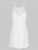 Plus Size Crochet Tank Top and O Ring Tee -  