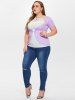 Plus Size Crochet Tank Top and O Ring Tee -  