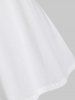 Plus Size Crochet Tank Top and O Ring Tee -  