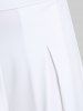 Pantalon Culotte à Jambe Large à Taille Haute de Grande Taille - Blanc M | US 10
