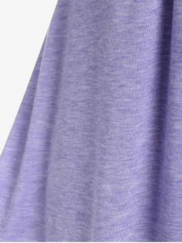Plus Size Drop Flounce Butterfly Applique Backless Tank Top