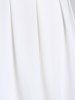 Mini Jupe Plissée Chaîne Cœur de Grande Taille - Blanc M | US 10