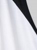 Débardeur Panneau en Dentelle en Blocs de Couleurs de Grande Taille - Noir 1X | US 14-16