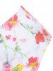 Flower Print Moulded Halter High Rise Bikini Swimwear Set -  