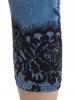 Legging Corsaire Moulant à Imprimé 3D Jean à Taille Haute de Grande Taille - Bleu profond 