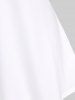 T-shirt à Imprimé Fleuri en Blocs de Couleurs de Grande Taille - Concorde 5x | US 30-32