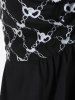 Plus Size Heart Embroidered Cinched Empire Waist Tank Top -  