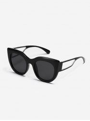 Large Frame Two-tone Color Sunglasses -  