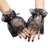 Shading Lace Flower Pattern Wrist Gloves -  