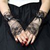 Shading Lace Flower Pattern Wrist Gloves -  