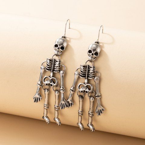 Gothic Skeleton Dangle Earrings [31% OFF] | Rosegal