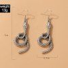 Gothic Snake Dangle Earrings -  