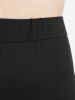 Pantalon Découpé en Couleur Unie de Grande Taille à Lacets - Noir M | US 10