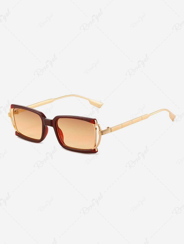 Chic Metal Temple Small Frame Sunglasses  