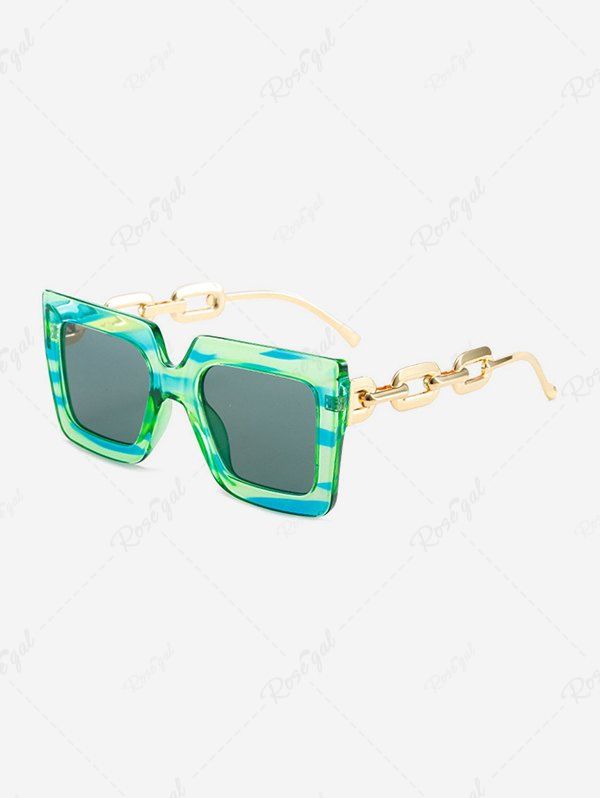 Outfits Metal Temple Oversized Sunglasses  