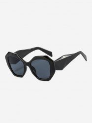Trendy Polygon Shape Frame Oversized Sunglasses -  