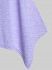 T-shirt Mouchoir Panneau en Dentelle de Grande Taille - Violet clair L | US 12