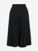 Plus Size Polka Dot Ninth Wide Leg Culotte Pants -  